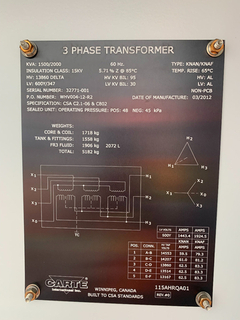 CARTE- 32771-001 (PRI.13860V,SEC.600Y/347V, 1500/2000KVA) Product Image